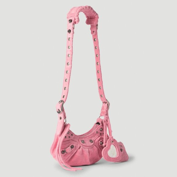 NWT Balenciaga Le Cagole XS Shoulder Bag BB Monogram Sponge Fabric - Picture 2 of 11